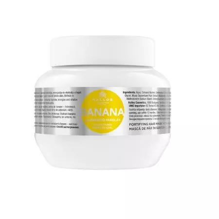 Kallos KJMN Banana wzmacniająca maska do włosów z kompleksem multiwitaminowym 275ml