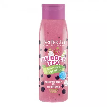 Perfecta Bubble Tea skoncentrowany żel pod prysznic Exotic Fruits & Czarna Herbata 400ml