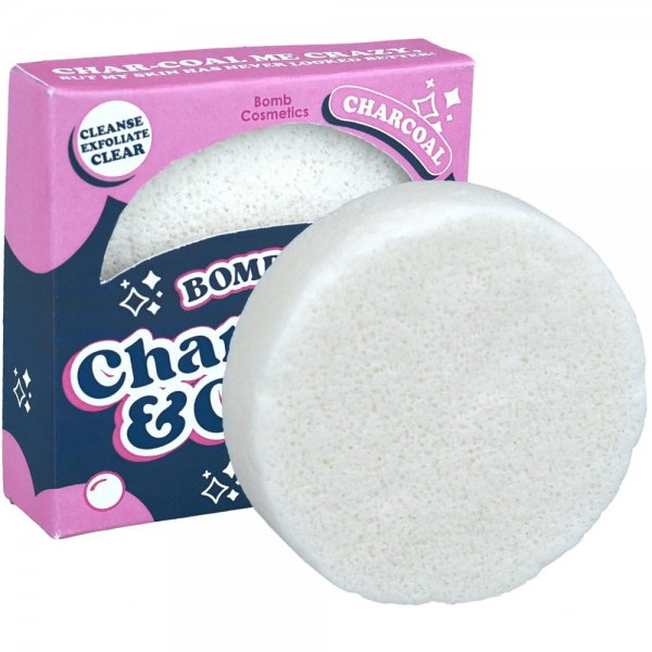 Bomb Cosmetics Char-cool & Clear Facial Sponge gąbka do twarzy z węglem drzewnym