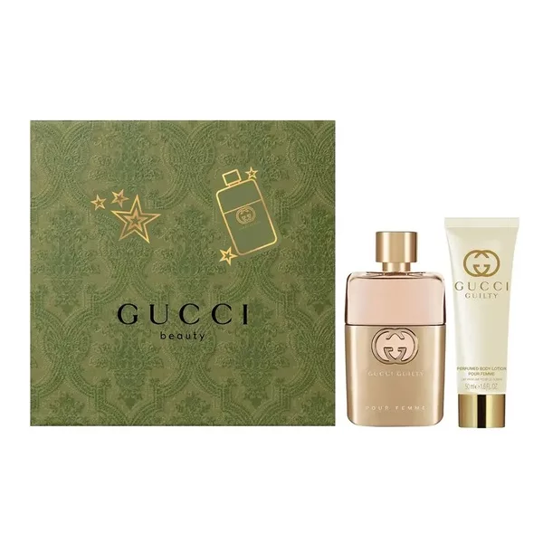 Gucci Guilty Pour Femme zestaw woda perfumowana spray 50ml + balsam do ciała 50ml (W)