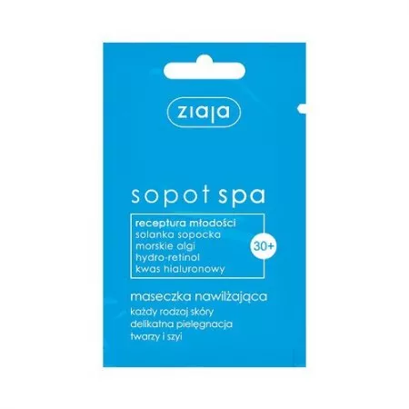 Ziaja Sopot SPA, maseczka nawilżająca do twarzy i szyi, 7ml