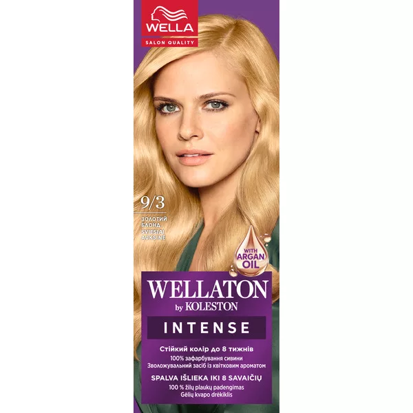 Wella Wellaton, farba do włosów, Power Gold Blond, 9/3, 100ml
