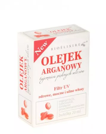 Bioelixire Argan Oil, serum do włosów z olejkiem arganowym, filtr UV, 20ml