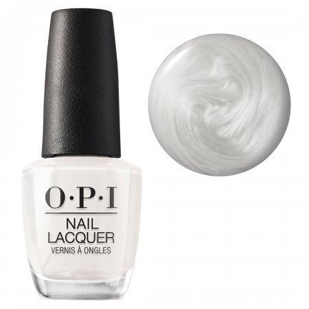 OPI Nail Lacquer, klasyczny lakier do paznokci, Kyoto Pearl NLL03, biały, 15ml