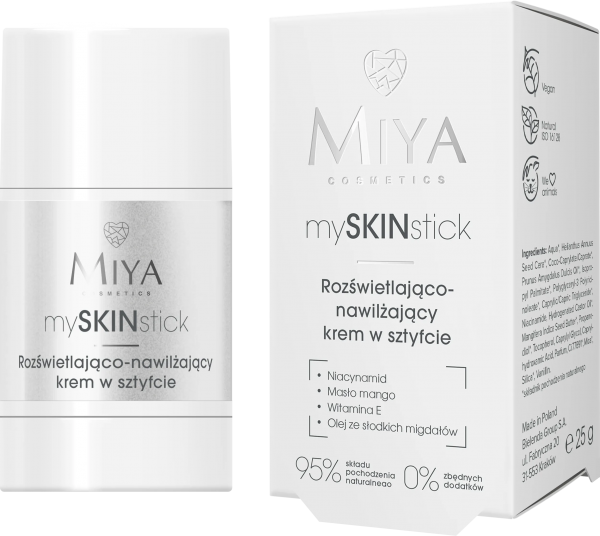Miya Cosmetics mySKINstick, rozświetlająco-nawilżający krem w sztyfcie, 25g