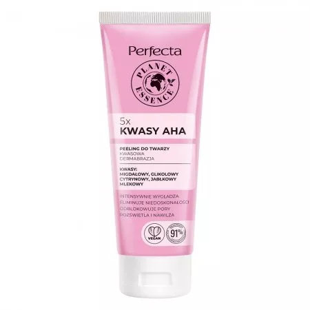 Perfecta Planet Essence kwasowa dermabrazja peeling do twarzy 5x Kwasy AHA 75ml