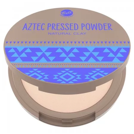 Bell puder prasowany z glinką Aztec Pressed Powder 001, 10g
