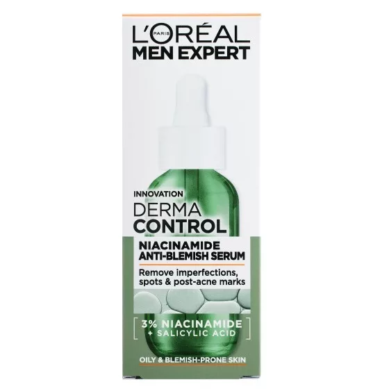 L'Oreal Paris Men Expert Derma Control serum przeciw niedoskonałościom z niacynamidem 30ml