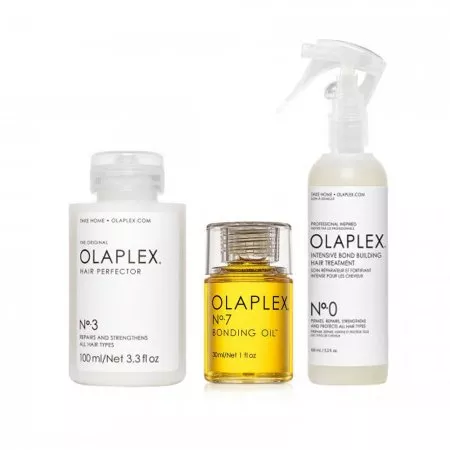 Olaplex, zestaw do intensywnej regeneracji No.0, No.3, No.7