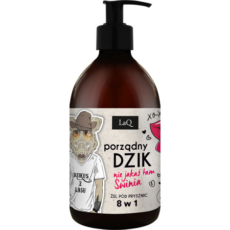 LaQ Porządny dzik, żel do mycia ciała i rąk, 500ml