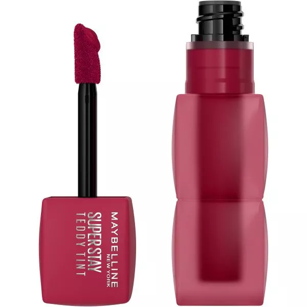 Maybelline New York Teddy Tint, lip tint, pomadka do ust w płynie, 50 Wild at Heart, 4ml