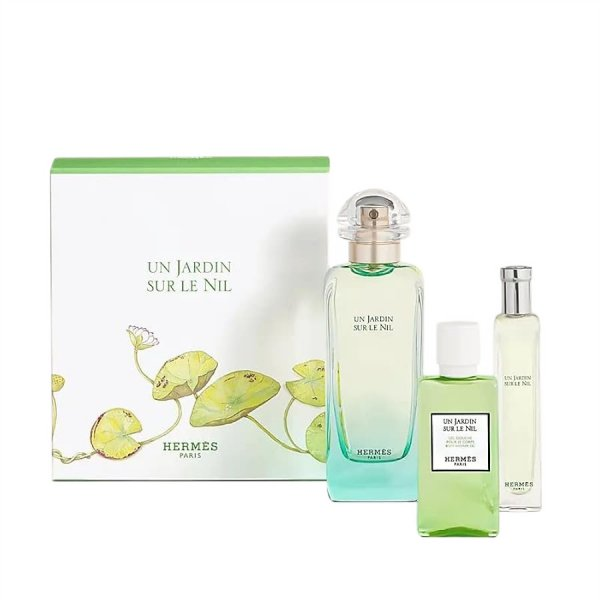 Hermes Un Jardin Sur Le Nil zestaw woda toaletowa spray 100ml + woda toaletowa spray 15ml + żel pod prysznic 40ml (U)