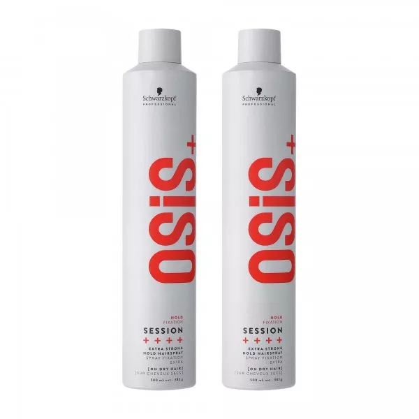 Schwarzkopf OSIS+ Session, lakier bardzo mocno utrwalający fryzurę, wielopak, 2x500ml