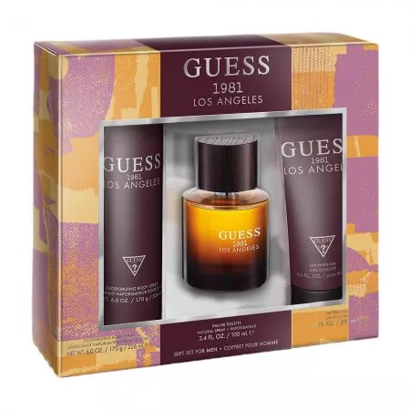 Guess 1981 Los Angeles For Men zestaw woda toaletowa spray 100ml + żel pod prysznic 200ml + dezodorant spray 226ml (M)
