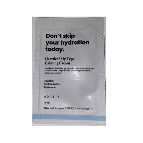 Axis-y Heartleaf My Type Calming Cream kojący krem do twarzy saszetka 1.5ml
