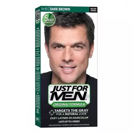 Just For Men, szampon koloryzujący, ciemny brąz/czarny H-45