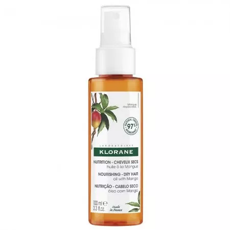 Klorane Nourishing Dry Hair Oil odżywczy olejek do włosów z mango 100ml