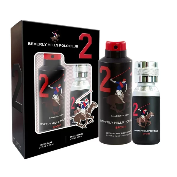 Beverly Hills Polo Club Men Sport Two zestaw woda toaletowa spray 100ml + dezodorant spray 175ml (M)
