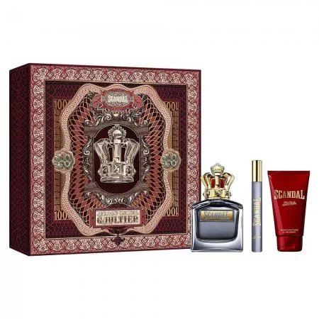 Jean Paul Gaultier Scandal Pour Homme zestaw woda toaletowa spray 100ml + woda toaletowa spray 10ml + żel pod prysznic 75ml (M)