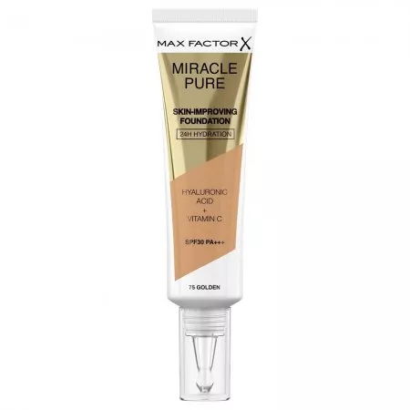 Max Factor Miracle Pure SPF30 PA+++ podkład poprawiający kondycję skóry 75 Golden 30ml