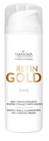 Farmona Professional Retin Gold, Krem wygładzająco-rozświetlający anti age, 150ml