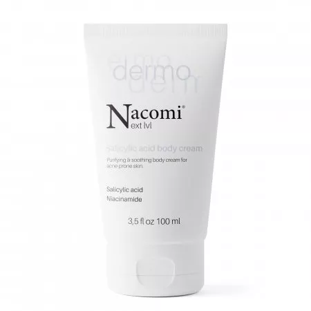 Nacomi, krem do ciała z kwasem salicylowym i niacynamidem, 100ml