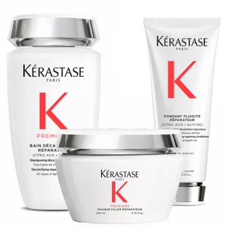 Kerastase Premiere, zestaw naprawczy, kąpiel + odżywka + maska, 250ml + 200ml + 200ml