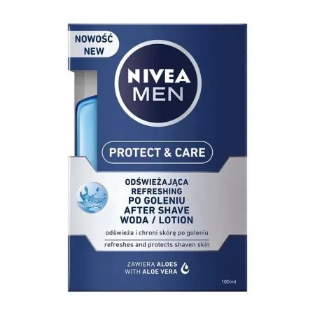 Nivea Men Protect & Care odświeżająca woda po goleniu 100ml (M)