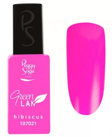 Peggy Sage Green Lak, lakier do paznokci utwardzany lampą UV/LED, hibiscus, 10ml