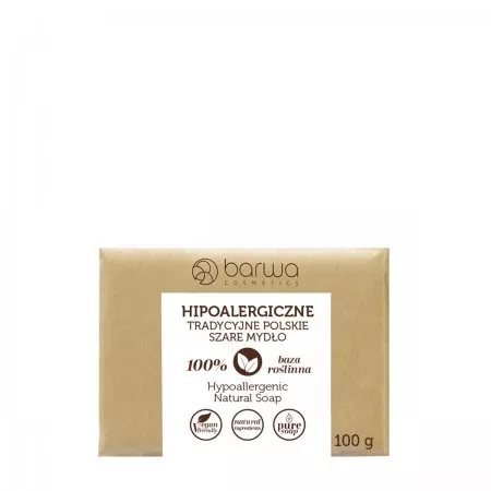 Barwa Hipoalergiczne tradycyjne polskie szare mydło 100g