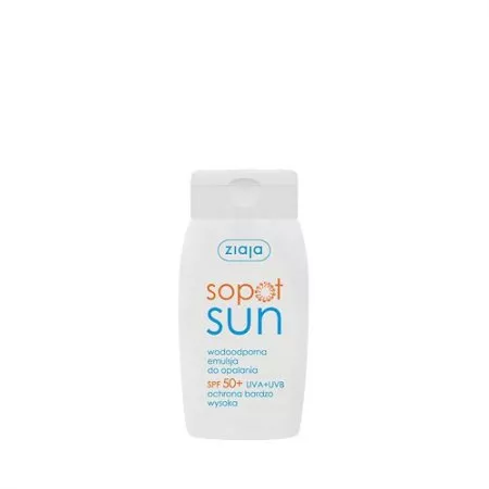 Ziaja Sopot Sun, wodoodporna emulsja do opalania SPF50+, 125ml