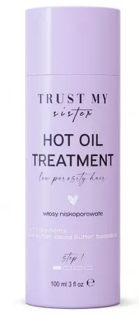 Trust My Sister, olej do włosów niskoporowatych, 100ml