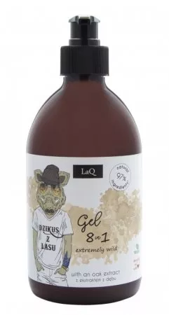 LaQ Dzik, żel pod prysznic 8w1, 500ml