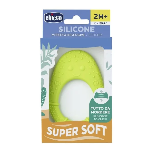 Chicco Gryzak silikonowy miękki Awokado dla dzieci 2m+