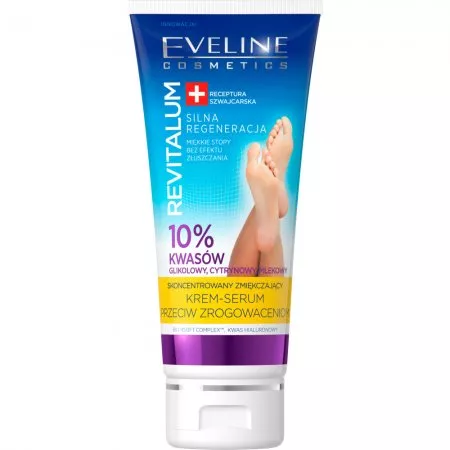 Eveline Revitalum, skoncentrowany zmiękczający krem- serum do stóp przeciw zrogowaceniom, 75ml