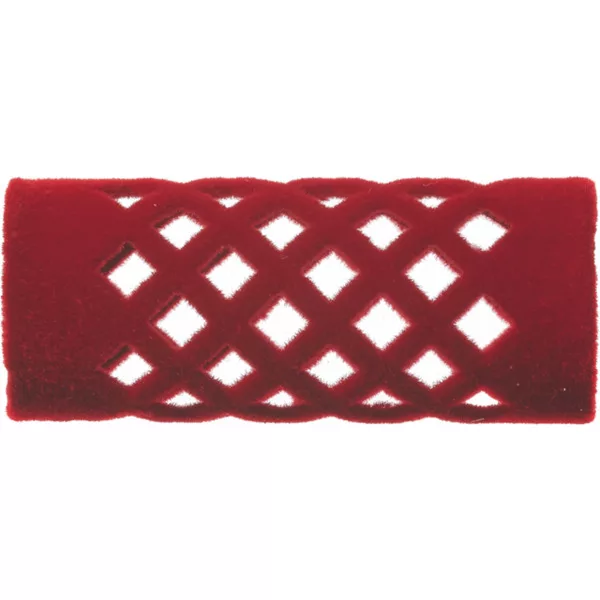 Efalock Flocked Curler, wałki metalowe flokowane 46mm/18mm czerwone 12szt., ref. 14100861