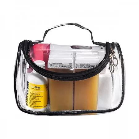 Peggy Sage, zestaw do depilacji: 4 woski+podgrzewacz+paski+olejek, ref. 601098