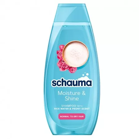 Schwarzkopf Schauma Moisture & Shine szampon do włosów suchych i normalnych z wodą ryżową 400ml