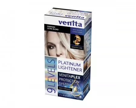 Venita 9 Leveles Platinium Lightener rozjaśniacz do włosów 9 tonów 125ml
