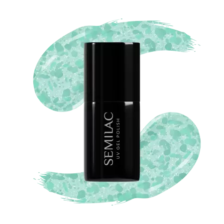Semilac, lakier hybrydowy, 495 Mint Glacier, 7ml