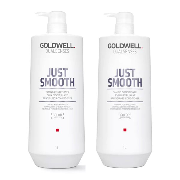 Goldwell Dualsenses Just Smooth, zestaw XL wygładzający do włosów puszących się, szampon + odżywka