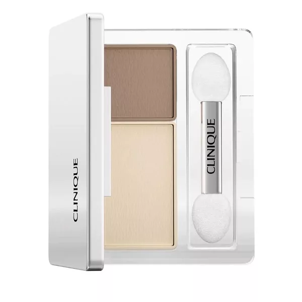 Clinique All About Shadow™ Duo podwójny cień do powiek Ivory Bisque/Bronze Satin 1.7g